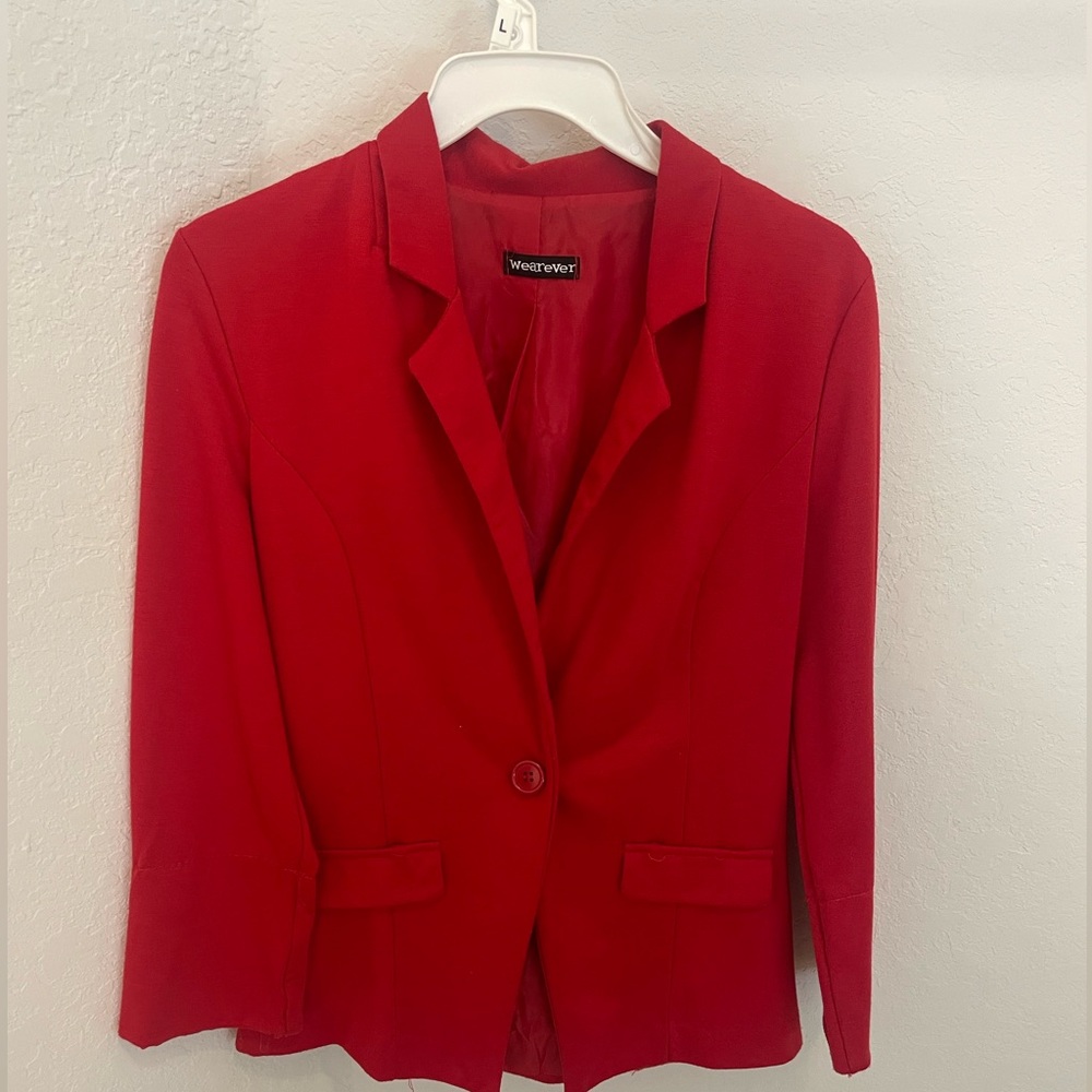 Red blazer